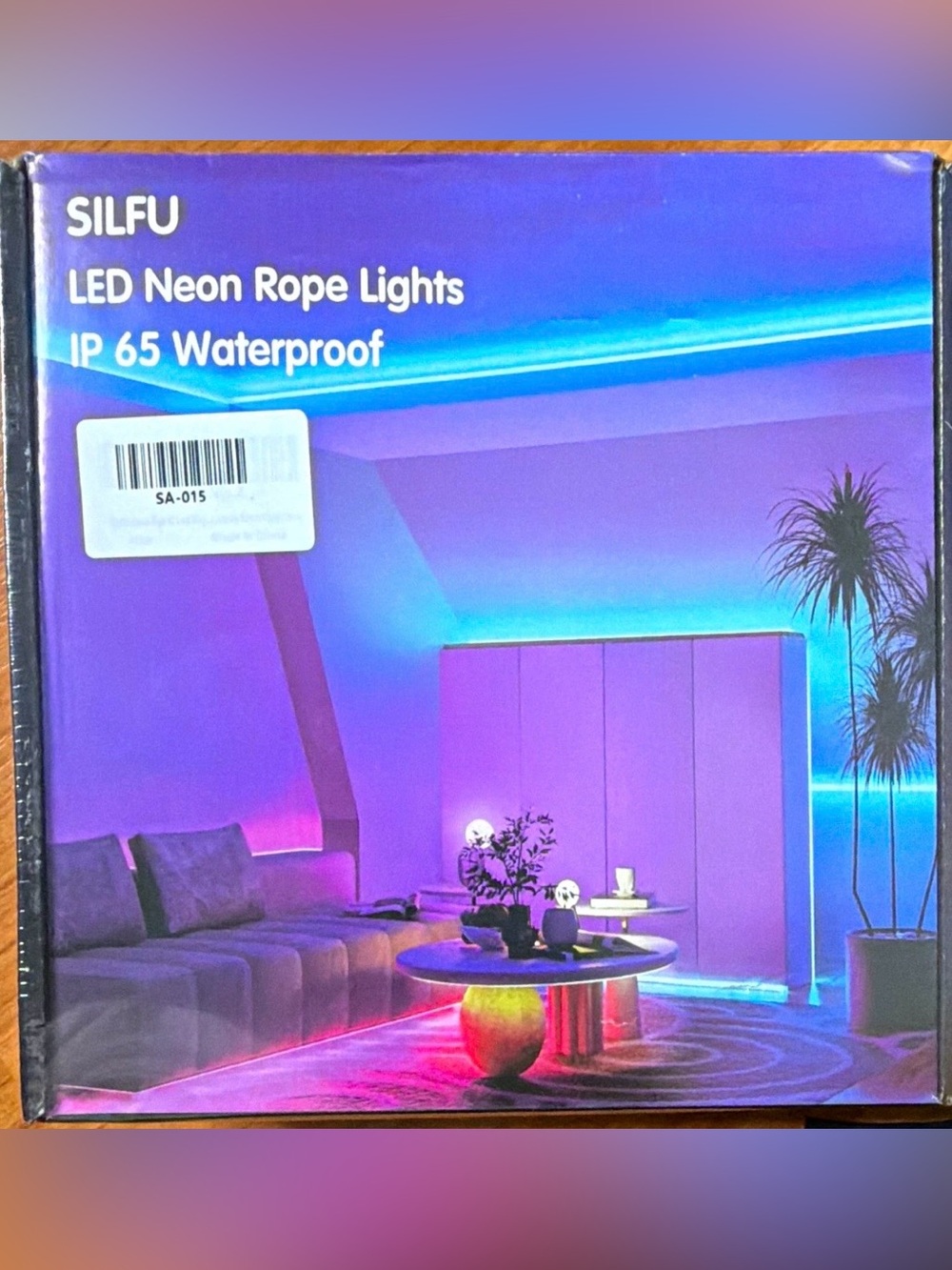 SILFU LED Neon Rope/Wire Lights, IP65 Waterproof, Black, SA-015